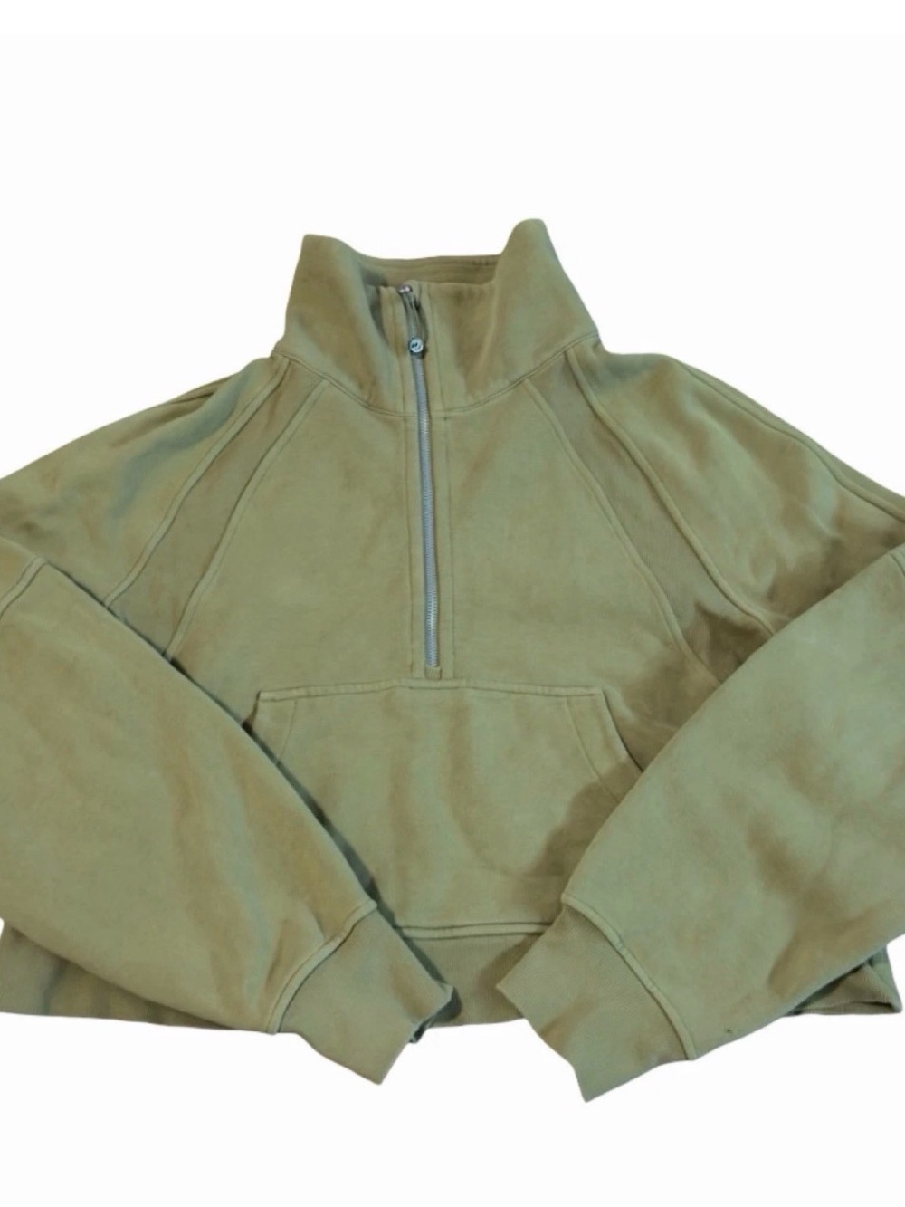lululemon athletica Olive Green Half-Zip Pullover - Picture 4 of 8